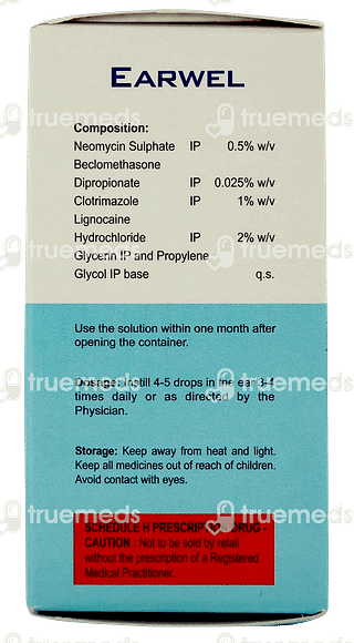 Earwel 5/1/0.025 % Ear Drops 5 ML