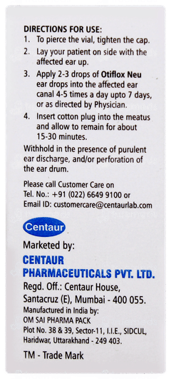 Otiflox New Ear Drops 5ml Otiflox New Ear Drops 5ml