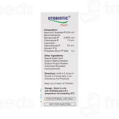 Otobiotic Plain Ear Drops 5ml Otobiotic Plain Ear Drops 5ml