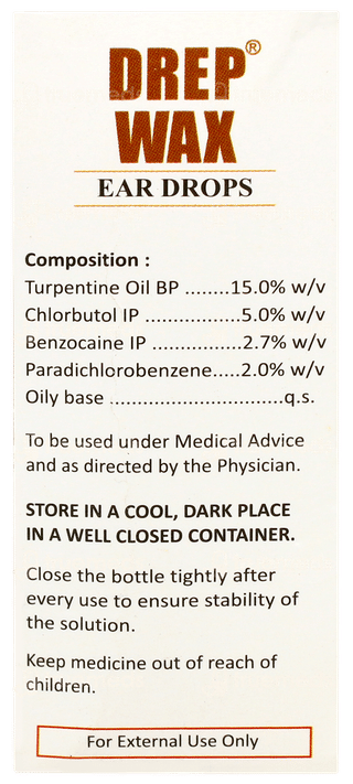 Drep Wax Ear Drops 10ml