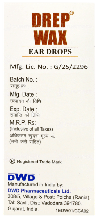 Drep Wax Ear Drops 10ml