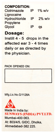 Myclin Ear Drops 10ml Myclin Ear Drops 10ml