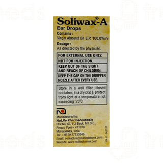 Soliwax A Ear Drops 10Ml