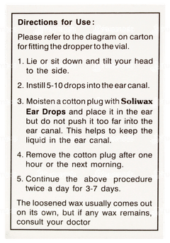 Soliwax Ear Drops 10ml