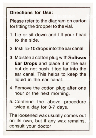 Soliwax Ear Drops 10ml