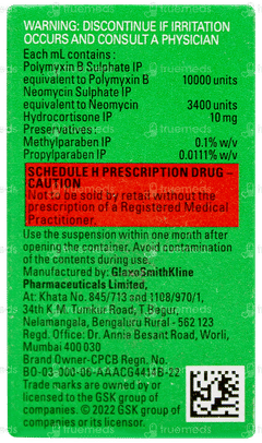 Neosporin H Ear Drops 5ml Neosporin H Ear Drops 5ml