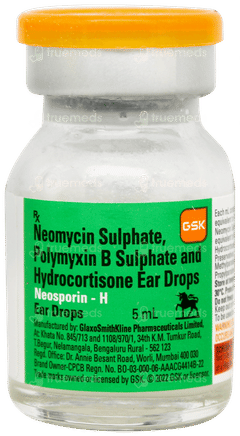 Neosporin H Ear Drops 5ml Neosporin H Ear Drops 5ml