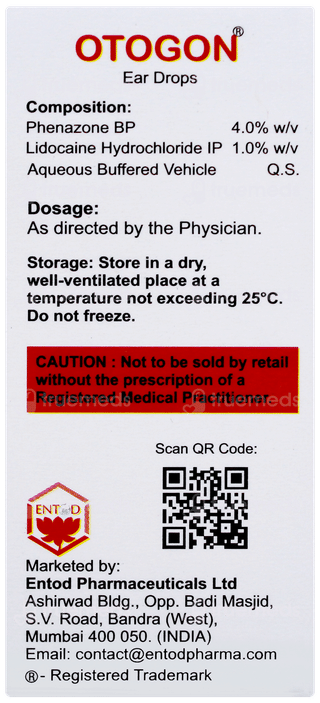 Otogon Ear Drops 10ml