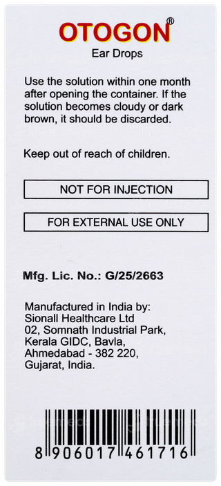Otogon Ear Drops 10ml