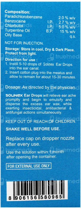 Solinex Ear Drops 10Ml