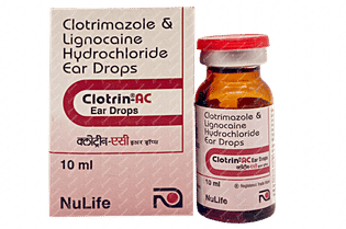 Clotrin Ac Ear Drops 10 Ml - Uses, Side Effects, Dosage, Price | Truemeds
