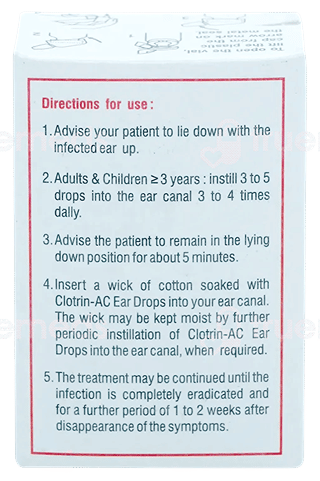 Clotrin Ac Ear Drops 10Ml