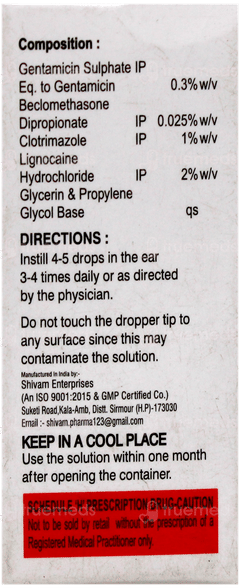 Clozotic Ear Drops 5Ml Clozotic Ear Drops 5Ml
