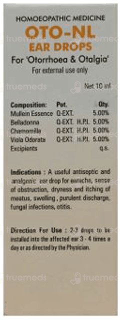 Oto Nl Ear Drop 10 Ml