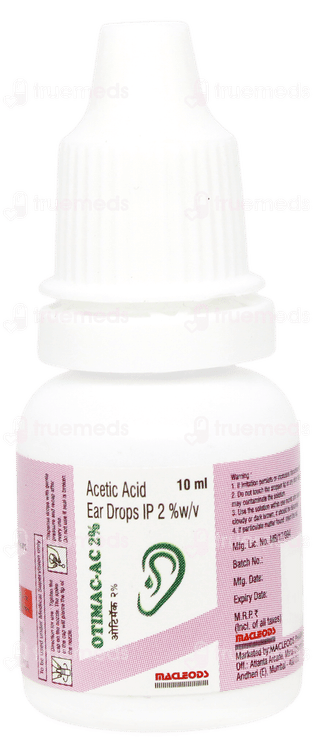 Otimac Ac 2% Ear Drops 10ml