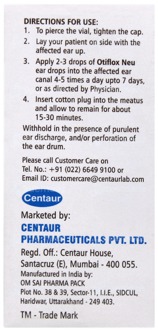 Otiflox Neu Ear Drops 5ml