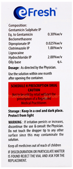 E Fresh Ear Drops 5Ml