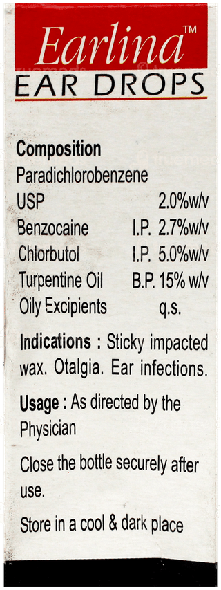 Earlina Ear Drops 10Ml