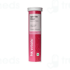 Healthkart Hk Vitals Apple Cider Vinegar 750mg Watermelon Flavour Effervescent Tablet 15