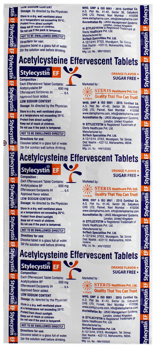 Stylecystin Ef Orange Flavour Sugar Free Tablet 10