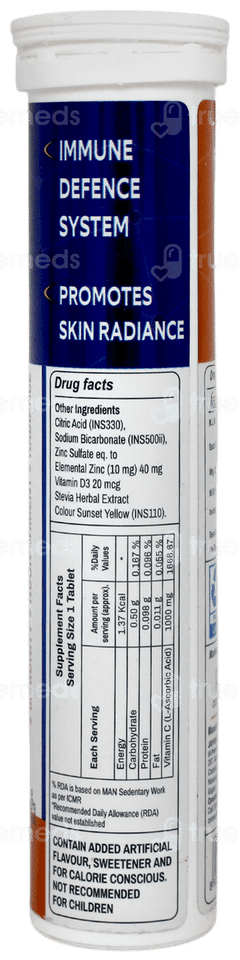 Proenervit Cdz Orange Flavour Sugar Free Effervescent Tablet 20