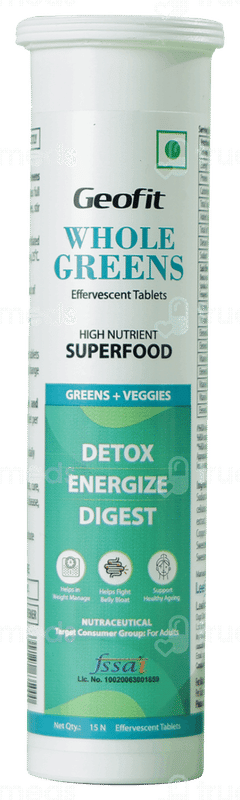Geofit Whole Greens Effervescent Tablet 15 Geofit Whole Greens Effervescent Tablet 15