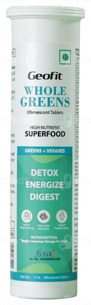Geofit Whole Greens Effervescent Tablet 15