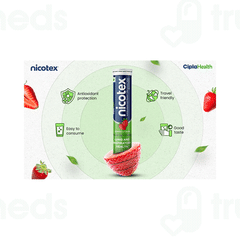 Nicotex Lung And Respiratory Health Strawberry Flavour Effervescent Tablet 15