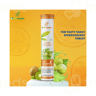 Eur Vitamin C Orange Flavour Effervescent Tablet 20