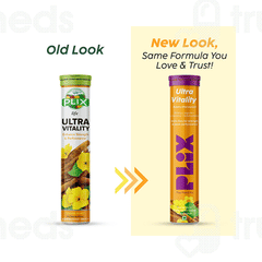 Plix Ultra Vitality Orange Burst Effervescent Tablet 15
