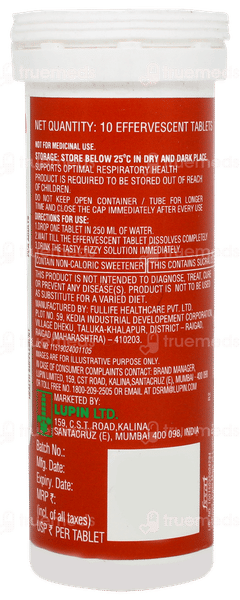 Lumenac C Strawberry Flavour Effervescent Tablet 10