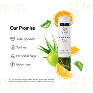 Kapiva Skin Foods Acne Ease Fizz Effervescent Tablet 20