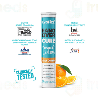 Evafizz Hangover Cure Orange Effervescent Tablet 16