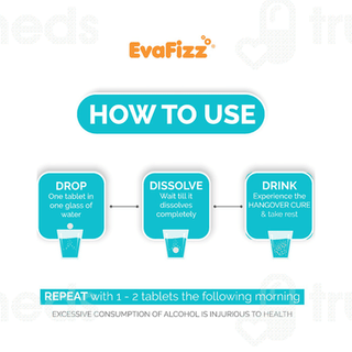 Evafizz Hangover Cure Orange Effervescent Tablet 16