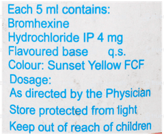 Bromhexine Elixir 120Ml Bromhexine Elixir 120Ml
