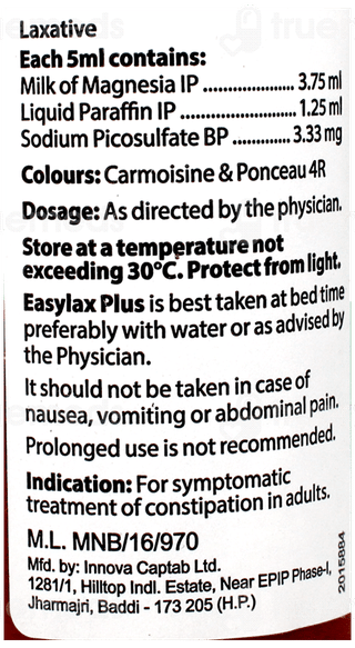 Easylax Plus Peppermint Flavour Sugar Free Emulsion 170Ml