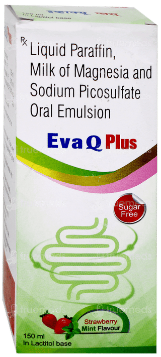 Eva Q Plus Strawberry Mint Flavour Sugar Free Emulsion 150ml