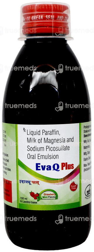 Eva Q Plus Strawberry Mint Flavour Sugar Free Emulsion 150ml