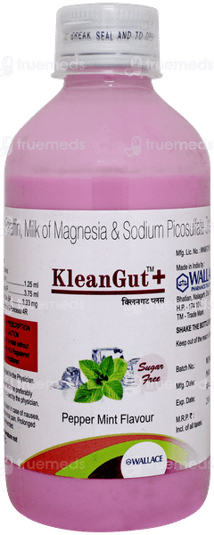 Kleangut + Pepper Mint Flavour Sugar Free Emulsion 200ml
