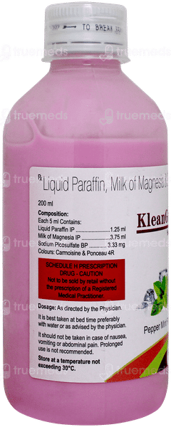 Kleangut + Pepper Mint Flavour Sugar Free Emulsion 200ml