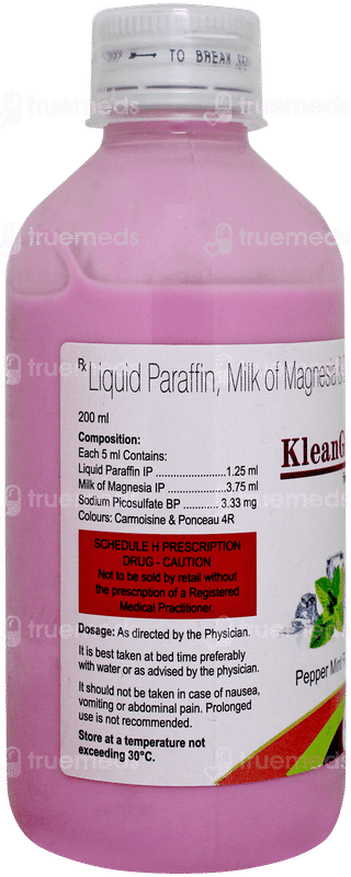 Kleangut + Pepper Mint Flavour Sugar Free Emulsion 200ml