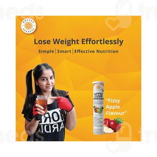 Orange Packets Apple Cider Vinegar With Mother Apple Flavour Effervescent Tablet 20