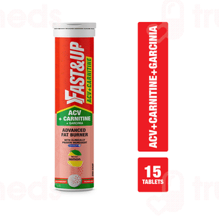 Fast&Up Acv+Carnitine Lemon Flavour Zero Sugar Effervescent Tablet 15