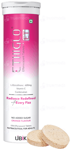 Ethiglo Et Orange Flavour No Added Sugar Effervescent Tablet 15