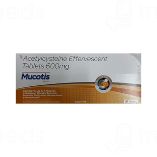 Mucotis Orange Flavour Sugar Free Effervescent Tablet 10