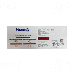 Mucotis Orange Flavour Sugar Free Effervescent Tablet 10