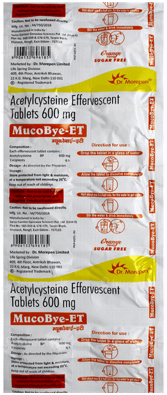 Mucobye Et Orange Flavour Sugar Free Tablet 10 Mucobye Et Orange Flavour Sugar Free Tablet 10