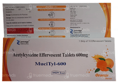 Mucityl 600 Orange Flavour Sugar Free Effervescent Tablet 10 Mucityl 600 Orange Flavour Sugar Free Effervescent Tablet 10