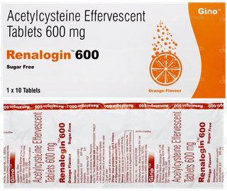Renalogin 600 Orange Flavour Sugar Free Effervescent Tablet 10