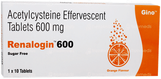 Renalogin 600 Orange Flavour Sugar Free Effervescent Tablet 10